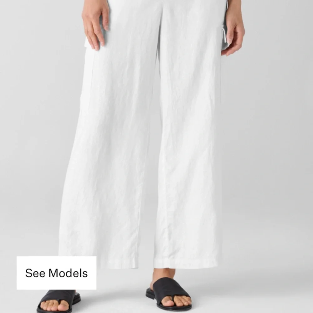 New Eileen Fisher Linen Pants size Medium - Picture 2 of 6